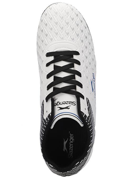 Slazenger CYCLE I KRP Unisex Çocuk Futbol Ayakkabı Beyaz / Siyah - Görsel 6