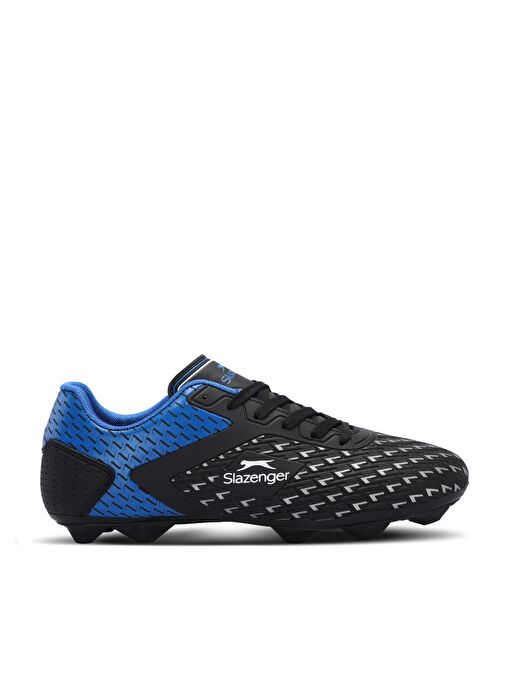 Slazenger CYCLE I KRP Unisex Çocuk Futbol Ayakkabı Siyah / Mavi - Görsel 2