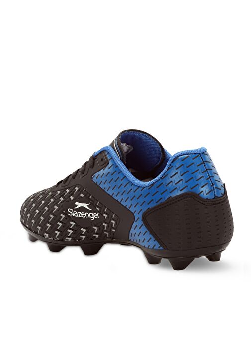 Slazenger CYCLE I KRP Unisex Çocuk Futbol Ayakkabı Siyah / Mavi - Görsel 4