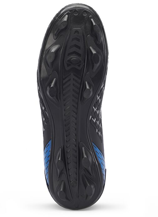 Slazenger CYCLE I KRP Unisex Çocuk Futbol Ayakkabı Siyah / Mavi - Görsel 8