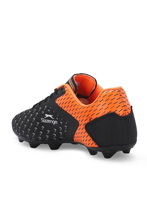 Slazenger CYCLE I KRP Unisex Çocuk Futbol Ayakkabı Siyah / Turuncu - Görsel 4