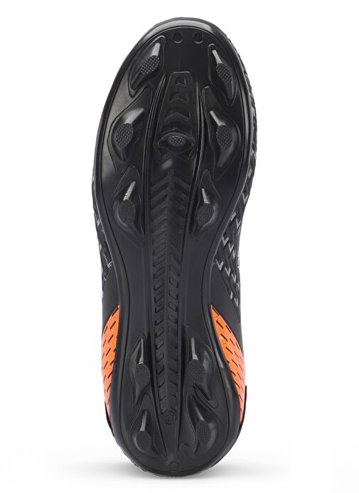 Slazenger CYCLE I KRP Unisex Çocuk Futbol Ayakkabı Siyah / Turuncu - Görsel 8