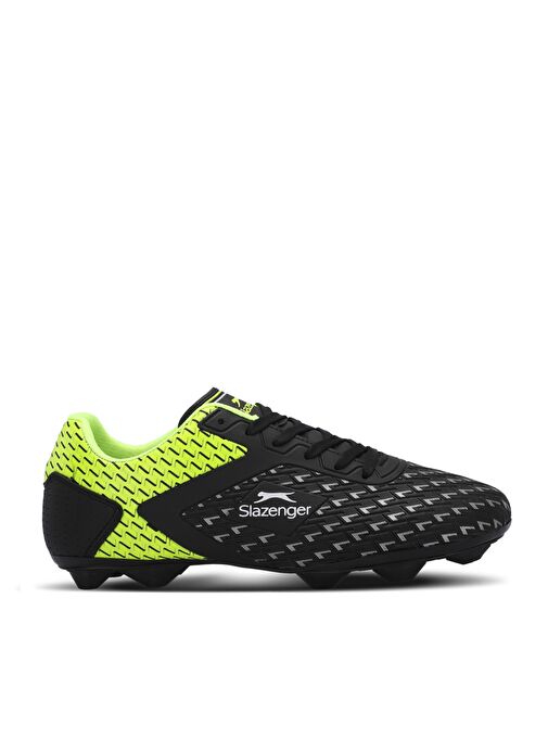 Slazenger CYCLE I KRP Unisex Çocuk Futbol Ayakkabı Siyah / Yeşil - Görsel 2