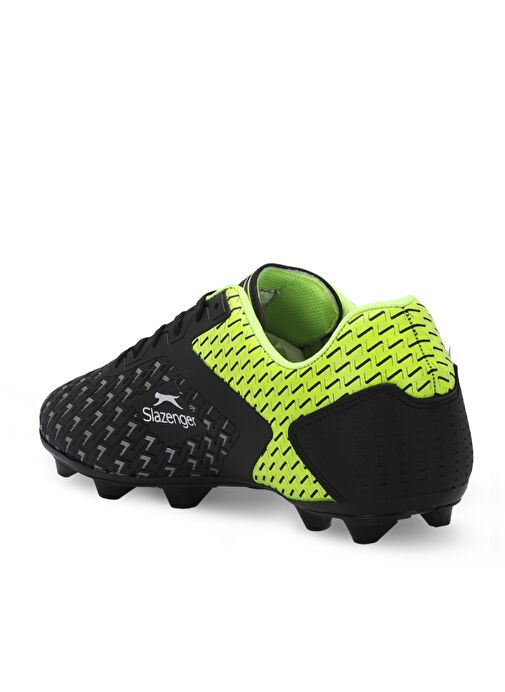 Slazenger CYCLE I KRP Unisex Çocuk Futbol Ayakkabı Siyah / Yeşil - Görsel 4