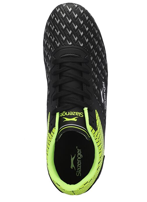 Slazenger CYCLE I KRP Unisex Çocuk Futbol Ayakkabı Siyah / Yeşil - Görsel 6