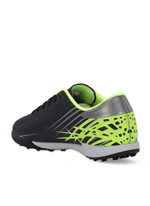 Slazenger CARLO I Unisex Çocuk Futbol Ayakkabı Siyah / Yeşil - Görsel 4