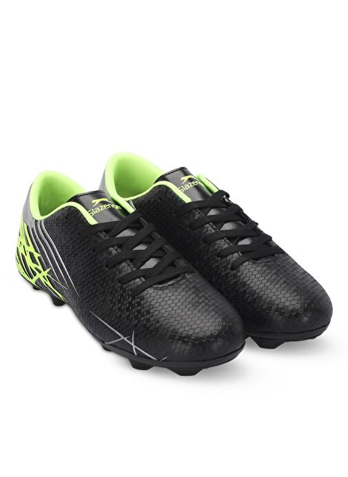 Slazenger CARLO I Erkek Futbol Ayakkabı Siyah / Yeşil - Görsel 3