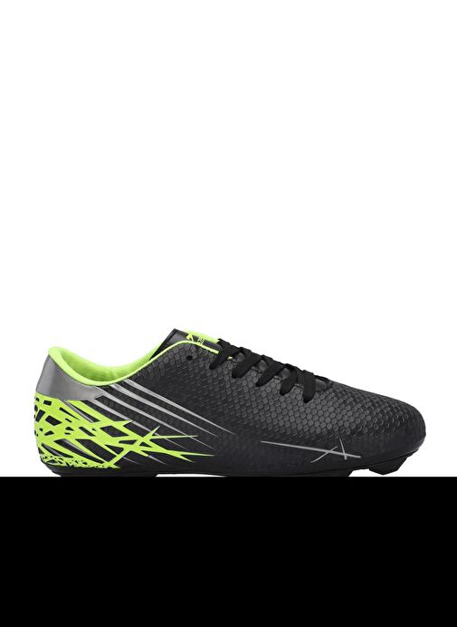 Slazenger CARLO I Unisex Çocuk Futbol Ayakkabı Siyah / Yeşil - Görsel 3