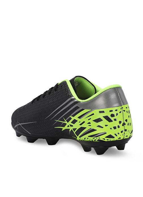 Slazenger CARLO I Unisex Çocuk Futbol Ayakkabı Siyah / Yeşil - Görsel 4