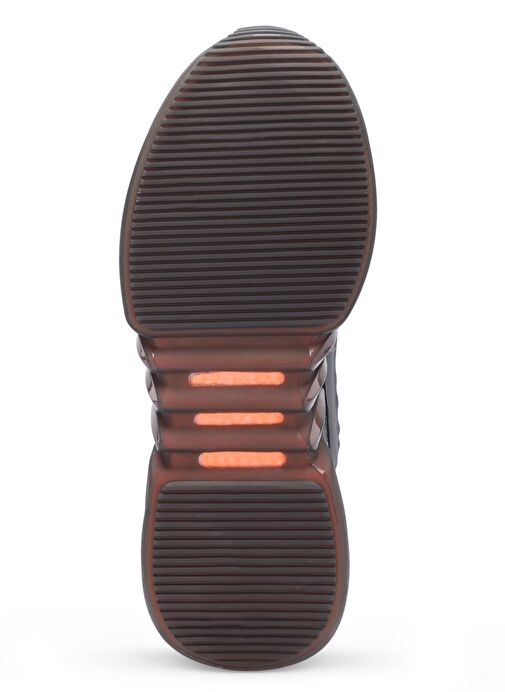 Slazenger ZALAR Erkek Sneaker Ayakkabı Koyu Gri / Turuncu - Görsel 8