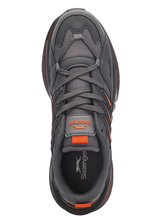 Slazenger ZALAR Erkek Sneaker Ayakkabı Koyu Gri / Turuncu - Görsel 6