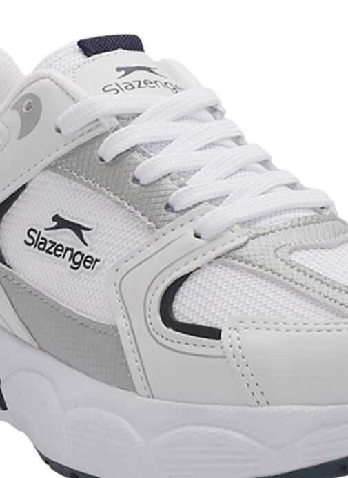 Slazenger ZEX Erkek Sneaker Ayakkabı Beyaz / Lacivert - Görsel 5