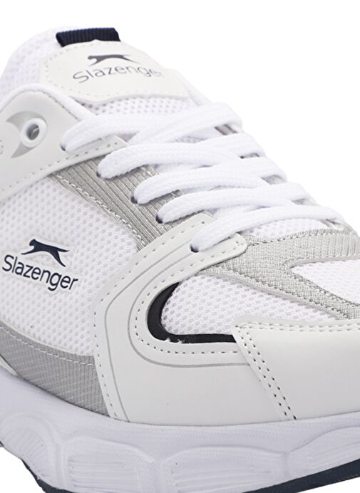 Slazenger ZEX Kadın Sneaker Ayakkabı Beyaz / Lacivert - Görsel 5