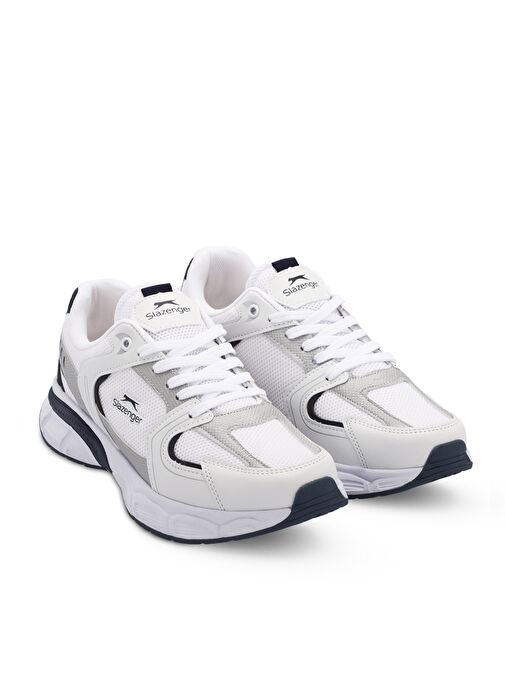 Slazenger ZEX Kadın Sneaker Ayakkabı Beyaz / Lacivert - Görsel 3