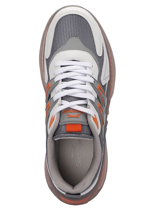 Slazenger ZIGOR Erkek Sneaker Ayakkabı Gri / Turuncu - Görsel 6