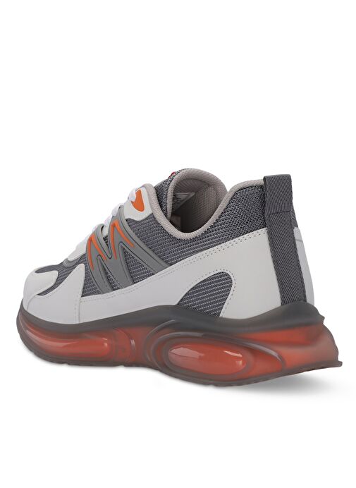 Slazenger ZIGOR Erkek Sneaker Ayakkabı Gri / Turuncu - Görsel 4