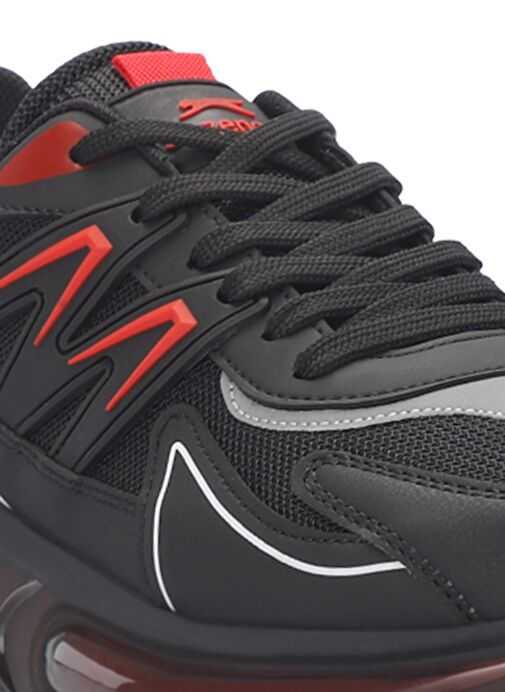 Slazenger ZIGOR Erkek Sneaker Ayakkabı Siyah / Kırmızı - Görsel 5