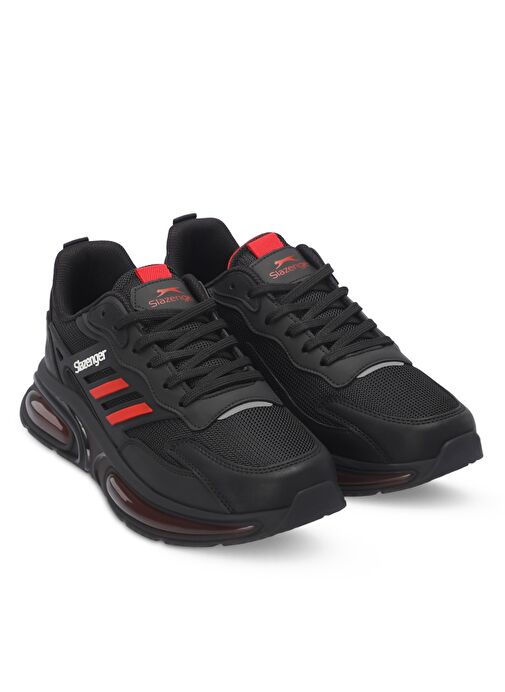 Slazenger ZION Erkek Sneaker Ayakkabı Siyah / Kırmızı - Görsel 3