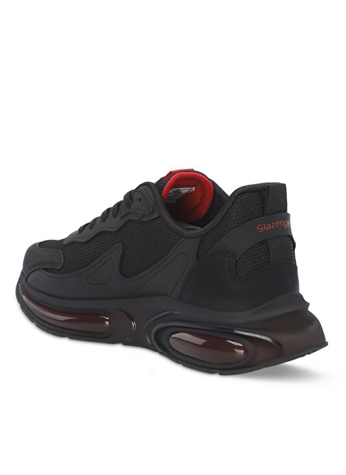 Slazenger ZION Erkek Sneaker Ayakkabı Siyah / Kırmızı - Görsel 4
