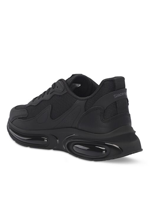 Slazenger ZION Erkek Sneaker Ayakkabı Siyah / Koyu Gri - Görsel 4