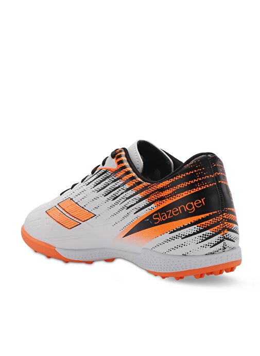 Slazenger CAMBLY Erkek Çocuk Futbol Ayakkabı Beyaz / Turuncu - Görsel 4