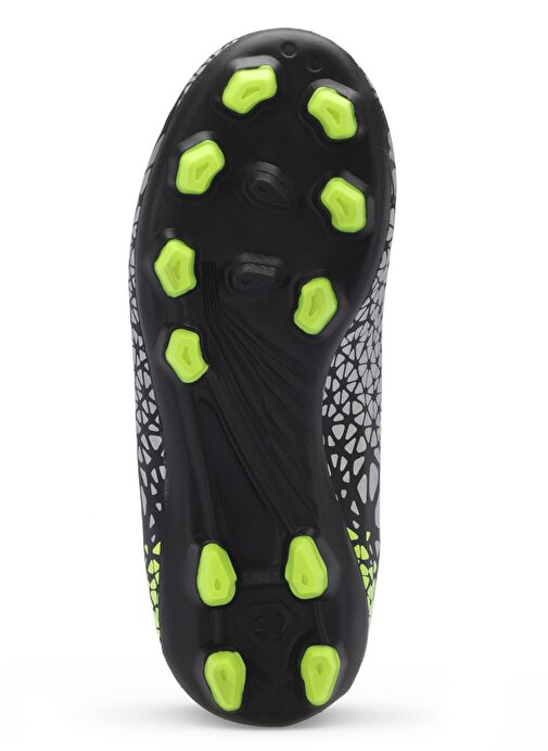 Slazenger CRYSTAL Unisex Çocuk Futbol Ayakkabı Siyah / Yeşil - Görsel 8