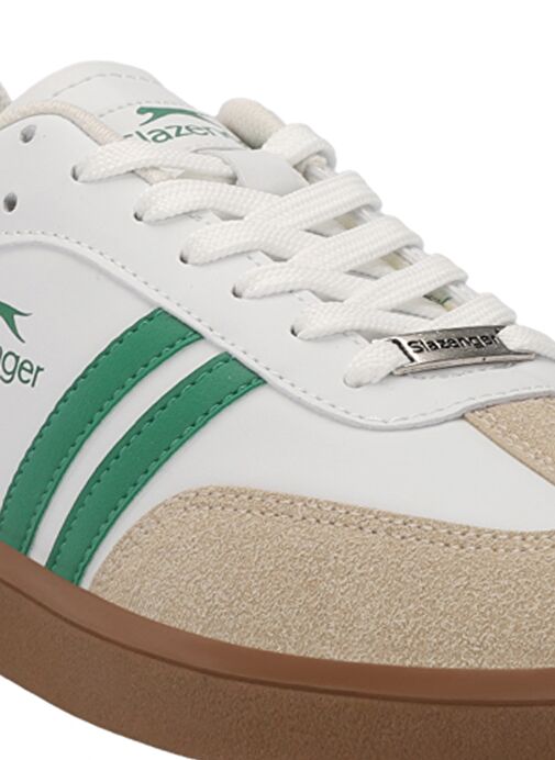 Slazenger POUND I Kadın Sneaker Ayakkabı Beyaz / Yeşil - Görsel 5