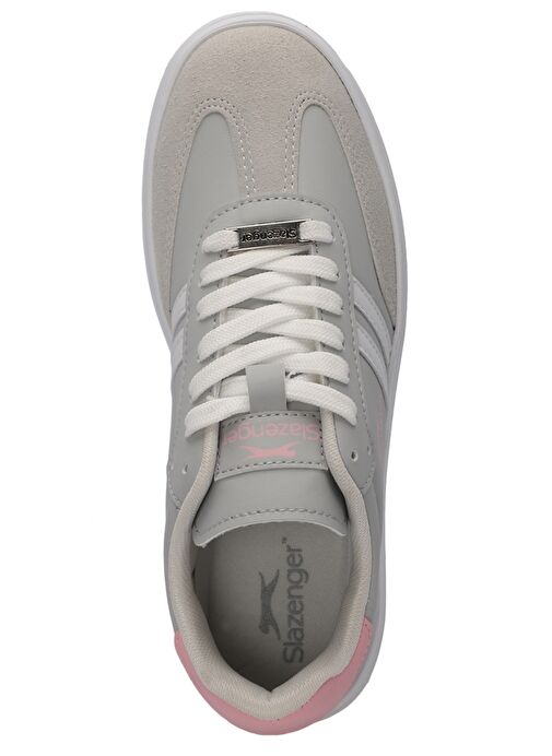 Slazenger POUND I Kadın Sneaker Ayakkabı Gri / Pembe - Görsel 6