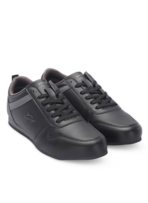 Slazenger LOTUS I Erkek Sneaker Ayakkabı Siyah / Koyu Gri - Görsel 3