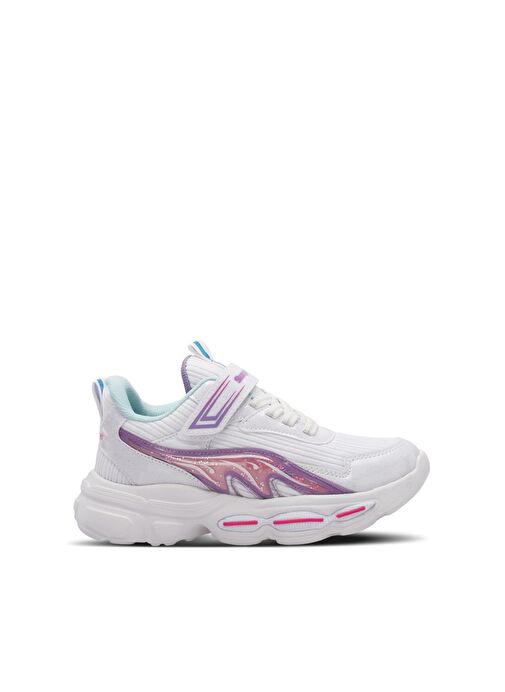 Slazenger NOELA Kız Çocuk Sneaker Ayakkabı Beyaz / Fuşya - Görsel 2