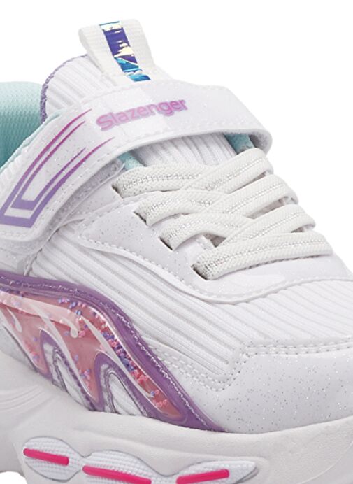 Slazenger NOELA Kız Çocuk Sneaker Ayakkabı Beyaz / Fuşya - Görsel 5