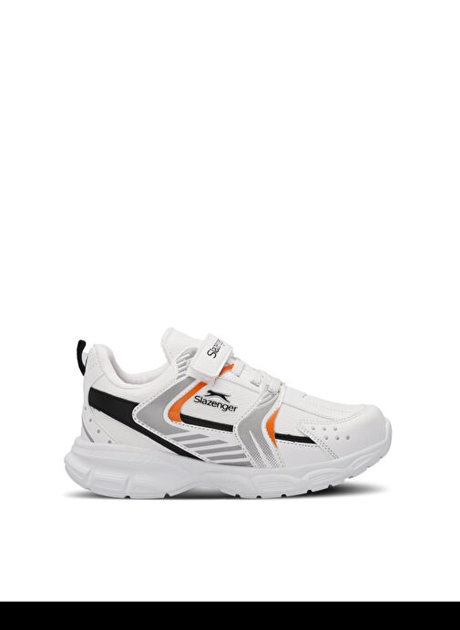 Slazenger KENDALL Unisex Çocuk Sneaker Ayakkabı Beyaz / Turuncu - Görsel 2