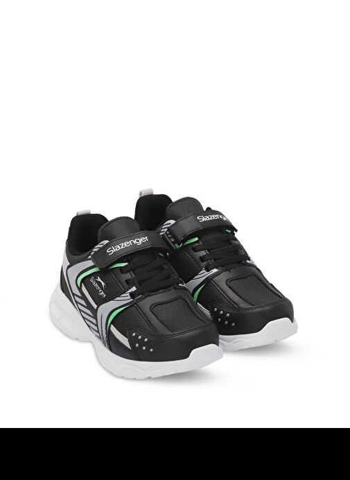 Slazenger KENDALL Unisex Çocuk Sneaker Ayakkabı Siyah / Beyaz - Görsel 3