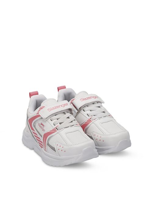 Slazenger KENDALL Kız Çocuk Sneaker Ayakkabı Beyaz / Pembe - Görsel 3