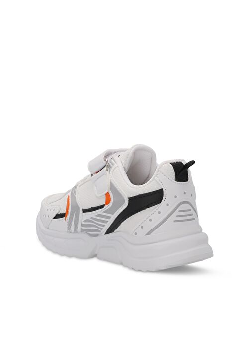 Slazenger KENDALL Unisex Çocuk Sneaker Ayakkabı Beyaz / Turuncu - Görsel 4