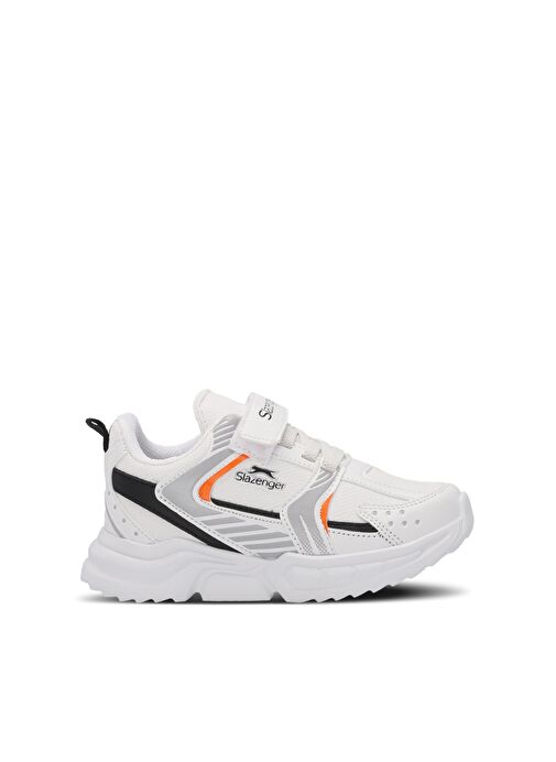 Slazenger KENDALL Unisex Çocuk Sneaker Ayakkabı Beyaz / Turuncu - Görsel 2