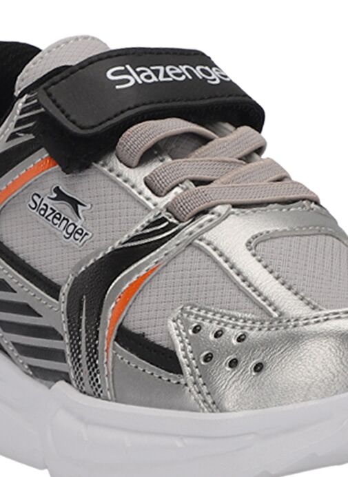 Slazenger KENDALL Unisex Çocuk Sneaker Ayakkabı Gri / Siyah - Görsel 6