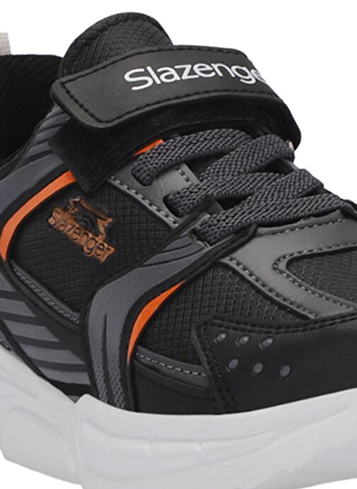 Slazenger KENDALL Unisex Çocuk Sneaker Ayakkabı Siyah / Koyu Gri - Görsel 5