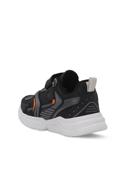 Slazenger KENDALL Unisex Çocuk Sneaker Ayakkabı Siyah / Koyu Gri - Görsel 4