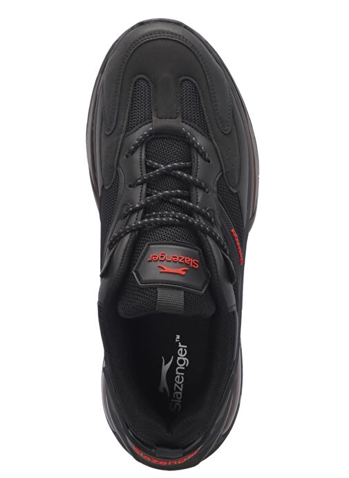Slazenger GRANT IN Erkek Koşu & Yürüyüş Ayakkabı Siyah / Kırmızı - Görsel 6