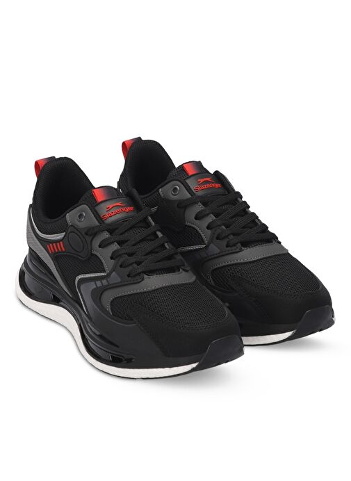 Slazenger ZOWIE Erkek Sneaker Ayakkabı Siyah / Kırmızı - Görsel 3