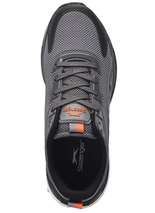 Slazenger ZEUS Erkek Sneaker Ayakkabı Koyu Gri / Turuncu - Görsel 6
