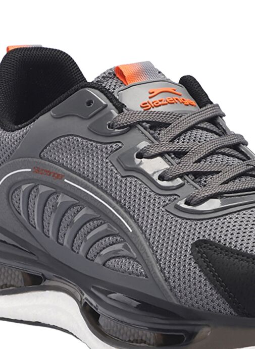 Slazenger ZEUS Erkek Sneaker Ayakkabı Koyu Gri / Turuncu - Görsel 5