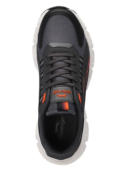 Slazenger ZIPLINE Erkek Sneaker Ayakkabı Koyu Gri / Turuncu - Görsel 6