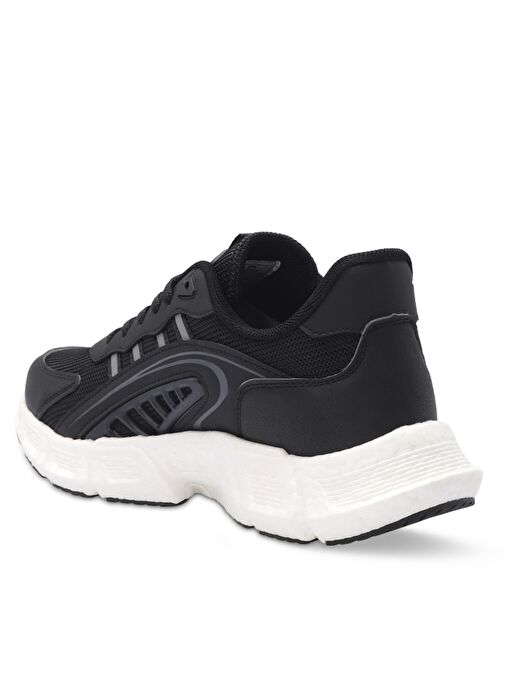 Slazenger ZIPLINE Erkek Sneaker Ayakkabı Siyah / Koyu Gri - Görsel 4