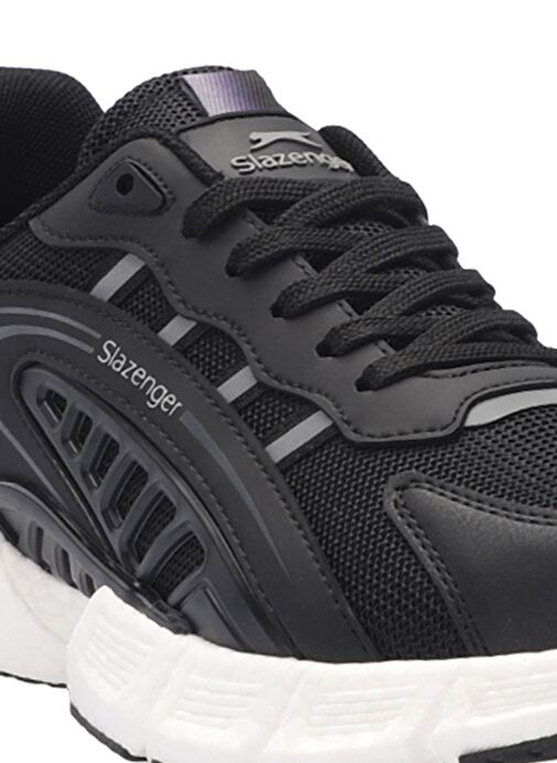 Slazenger ZIPLINE Erkek Sneaker Ayakkabı Siyah / Koyu Gri - Görsel 5