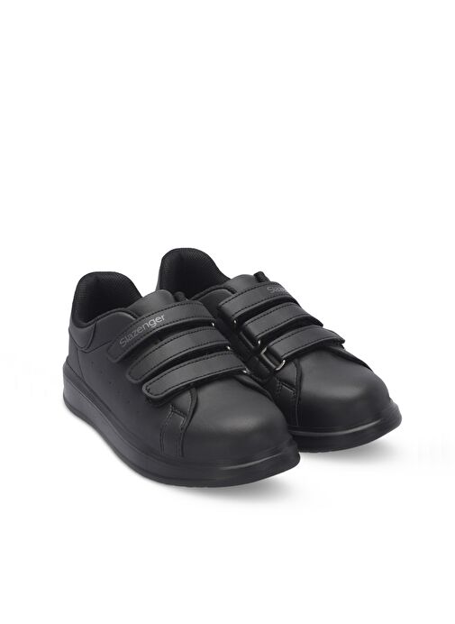 Slazenger LOVE I Unisex Çocuk Sneaker Ayakkabı Siyah / Siyah - Görsel 3