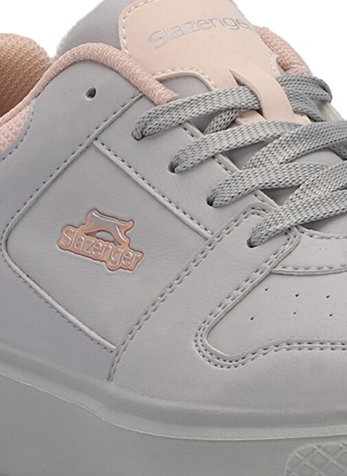 Slazenger LONDON I Kadın Sneaker Ayakkabı Gri / Pembe - Görsel 5