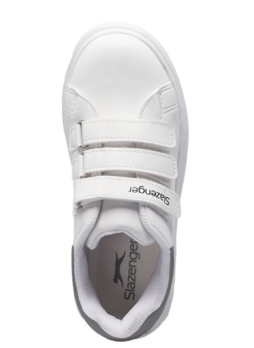Slazenger LOVE I Unisex Çocuk Sneaker Ayakkabı Beyaz / Gümüş - Görsel 6