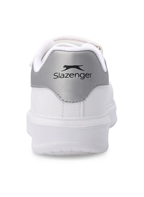 Slazenger LOVE I Unisex Çocuk Sneaker Ayakkabı Beyaz / Gümüş - Görsel 7